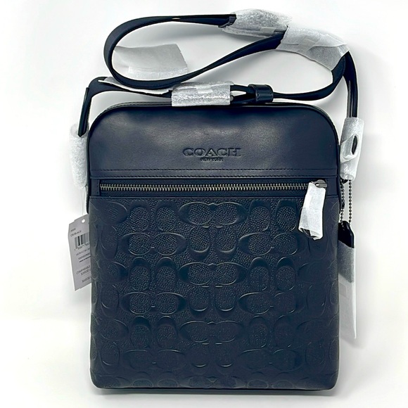 Coach Houston Flight Bag In Signature Leather - Picture 8 of 10